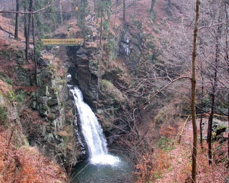 Vodopád Wilczki|V masivu Śnieżník
